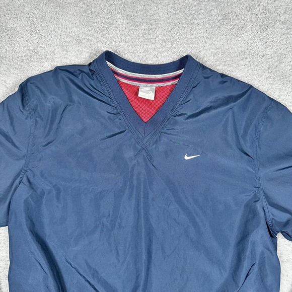 Vintage 2000s Nike Golf Windbreaker Jacket Pullover V Neck Mens Size XL Blue - Picture 3 of 10